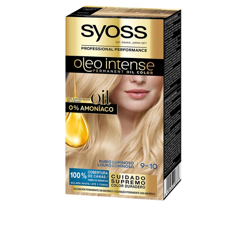 OLEO INTENSE coloration sans ammoniaque 9.10-blond lumineux 5 pcs