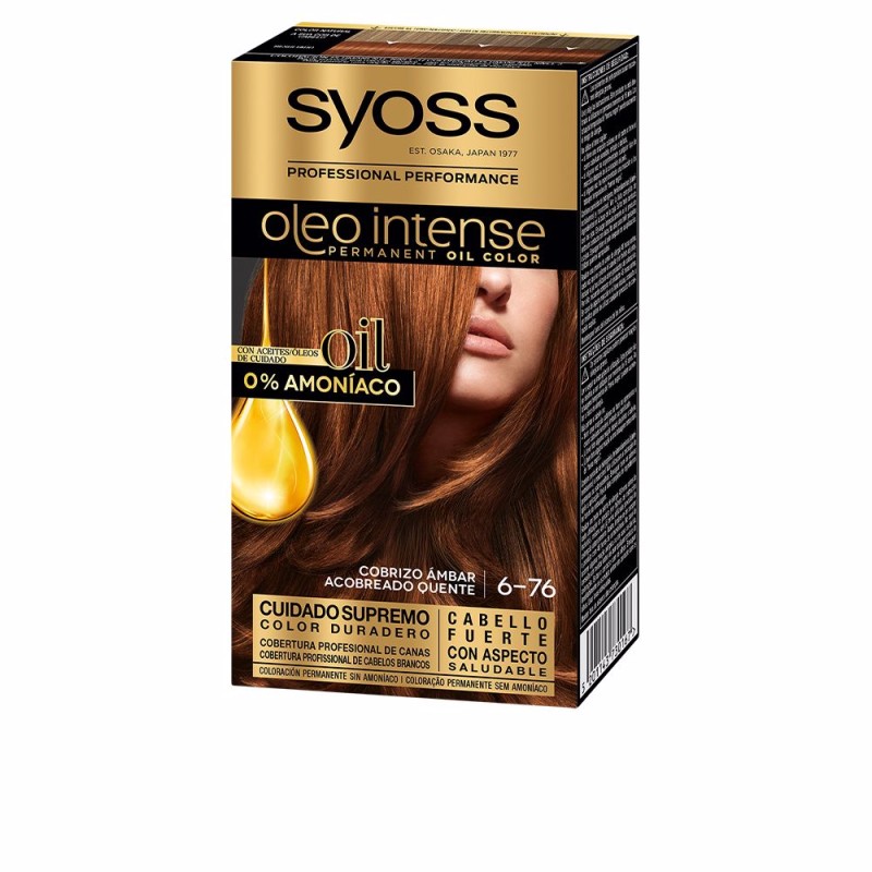 OLEO INTENSE coloration sans ammoniaque 6.76-cuivre ambré 5 pz