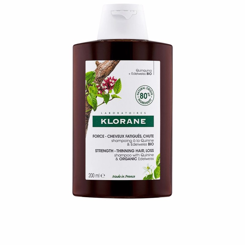 QUININE ET EDELWEISS BIO shampooing chute de cheveux 200 ml