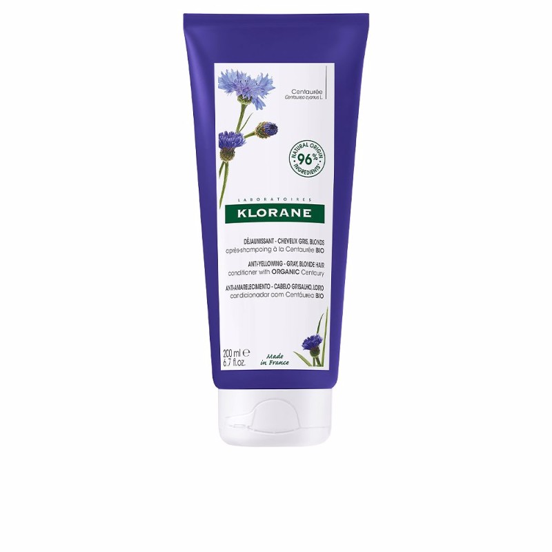 A LA CENTAUREA BIO après-shampooing anti-jaunissement pour cheveux gris et blonds 150 ml