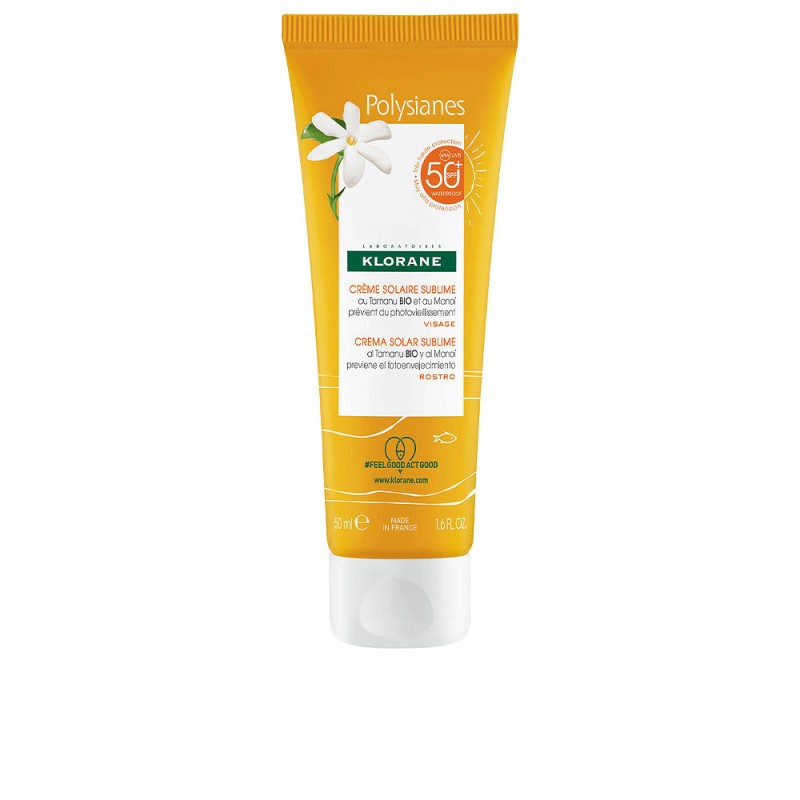 POLYSIANE MONOÏ Y TAMANU BIO crème solaire sublime SPF50 50 ml