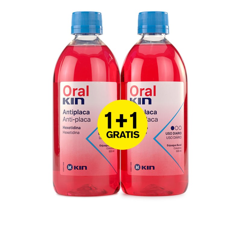 ORALKIN ENJUAGUE BUCAL ANTI-PLACA coffret 2 pz