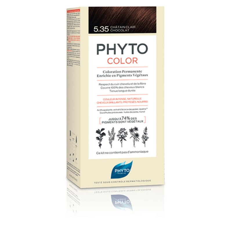 PHYTOCOLOR 5.35-castaño claro chocolate 4 u