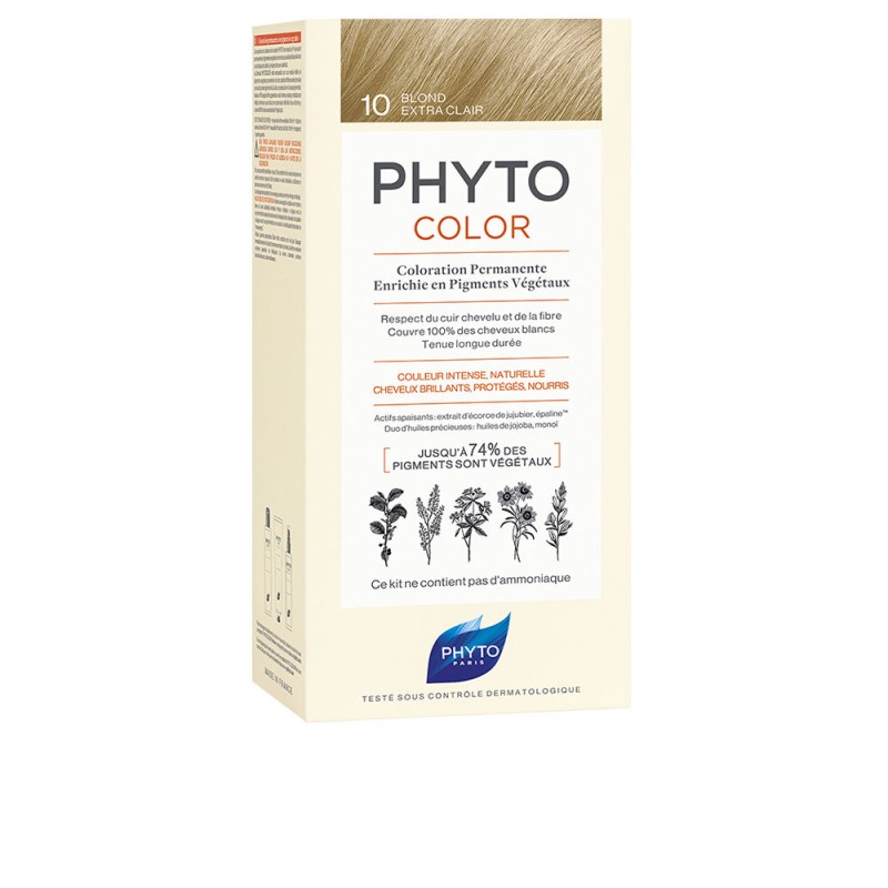 PHYTOCOLOR 10-rubio extra claro 4 u