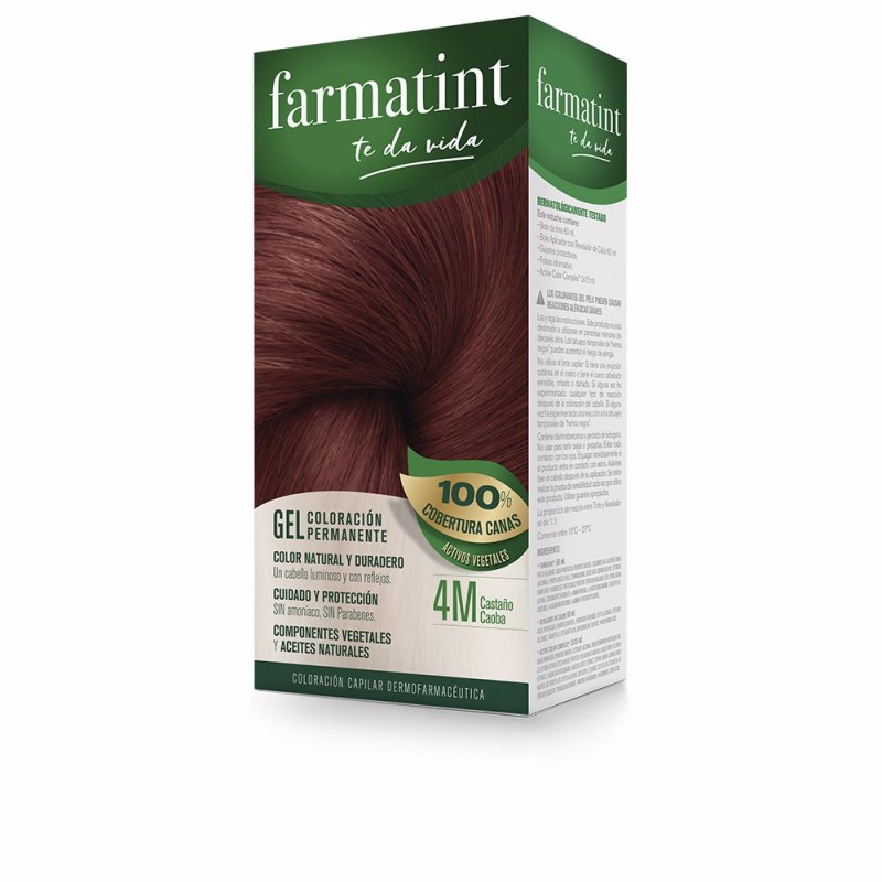 FARMATINT GEL coloración permanente 4m-castaño caoba 5 u