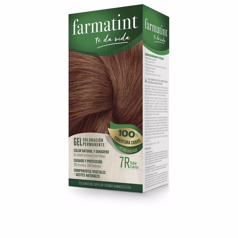 FARMATINT GEL coloración permanente 7r-rubio cobrizo 5 u