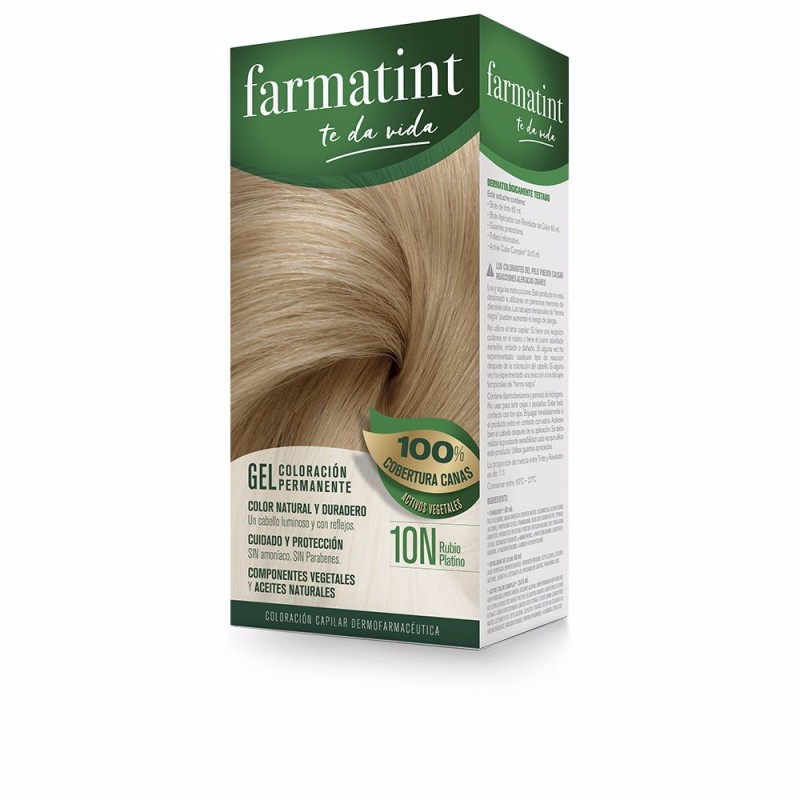 FARMATINT GEL coloración permanente 10n-rubio platino 5 u