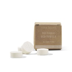 Lingettes ECO-SERVIETTES RÉUTILISABLES compressées 15 u