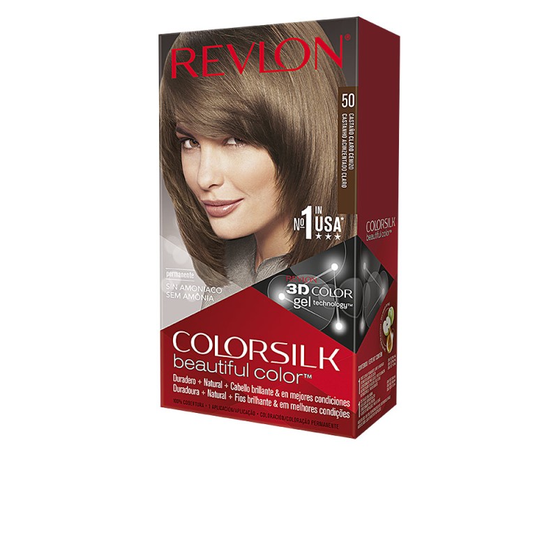 COLORSILK tinte 50-castaño claro cenizo 1 u