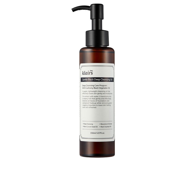 GENTLE BLACK huile nettoyante profonde 150 ml