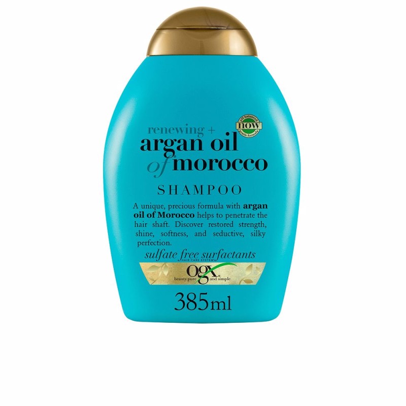 OGX Champú Aceite de Argán de Marruecos Pelo Seco y Dañado Fortalece y Suaviza 385 ml