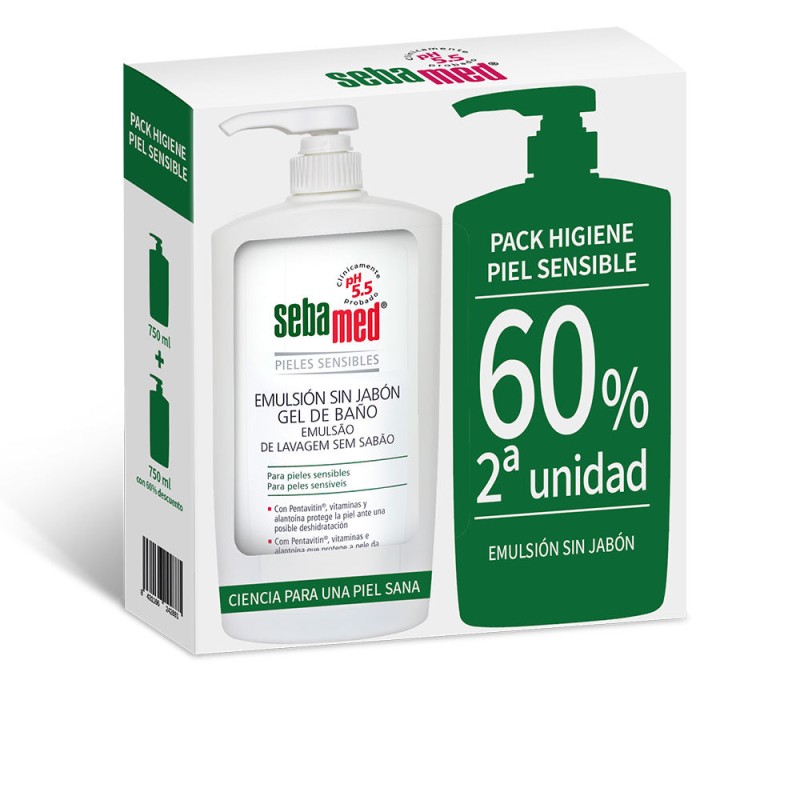 EMULSION SANS SAVON gel de bain 2 x 750 ml